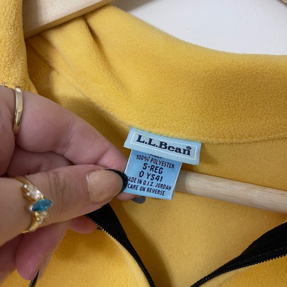 L.L. Bean Yellow Half-Zip Sweater - Picture 2 of 5